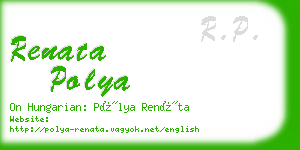 renata polya business card